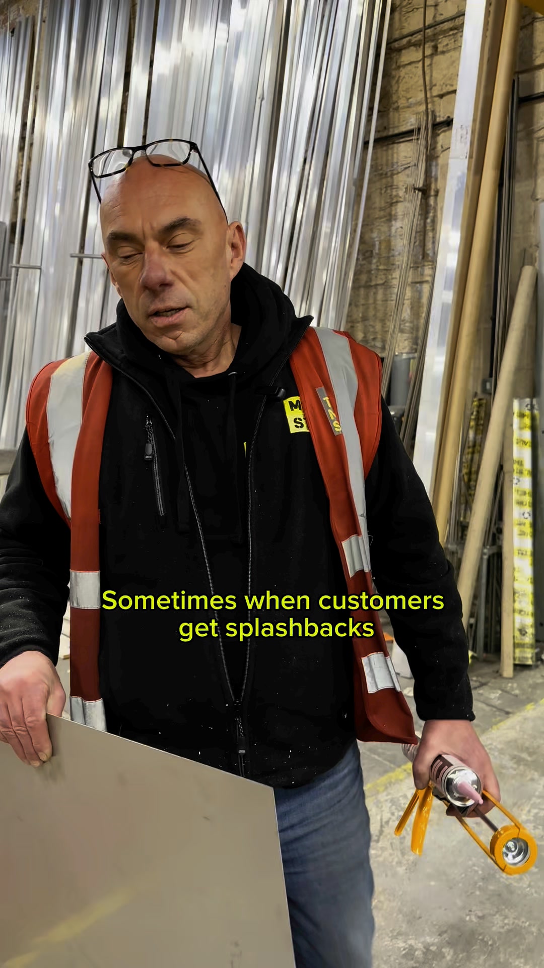 Kitchen splashback hack