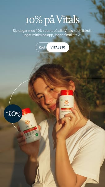 10% på alla VITALS denna vecka