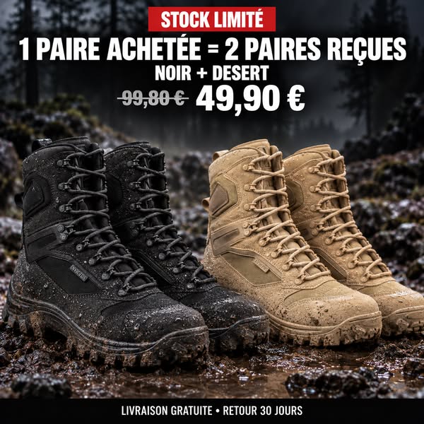 1 Paire = 2 Paires. Stock Limité.