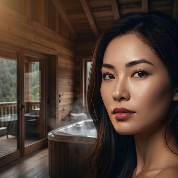 Chalet pour 2 avec jacuzzi dans les Vosges