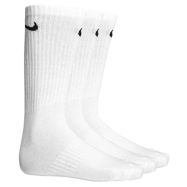 Nike Strumpor Everyday Lightweight Crew 3-pack - Vit/Svart