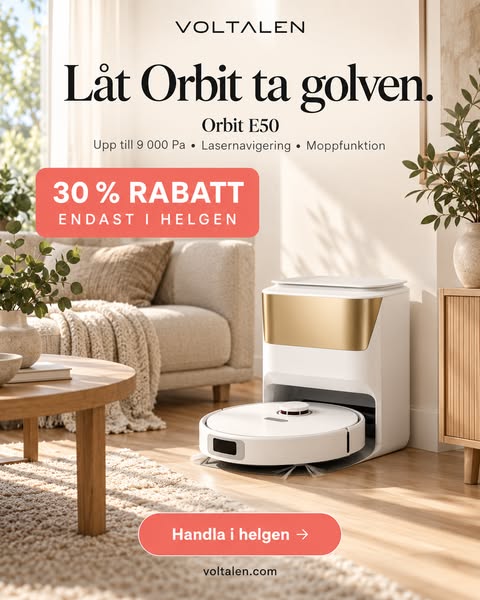 Orbit E50 – 30 % rabatt i helgen