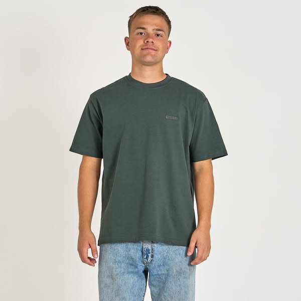 Woodbird - Wbbaine Base Tee - T-shirts til mænd - Forrest Green