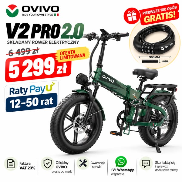 OVIVO V2 Pro 2.0 – teraz 5 299 zł