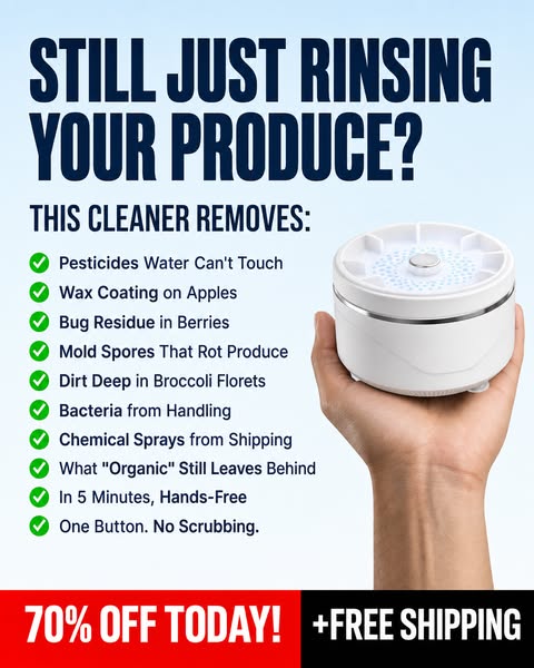 Your Rinsed Produce is NOT Clean