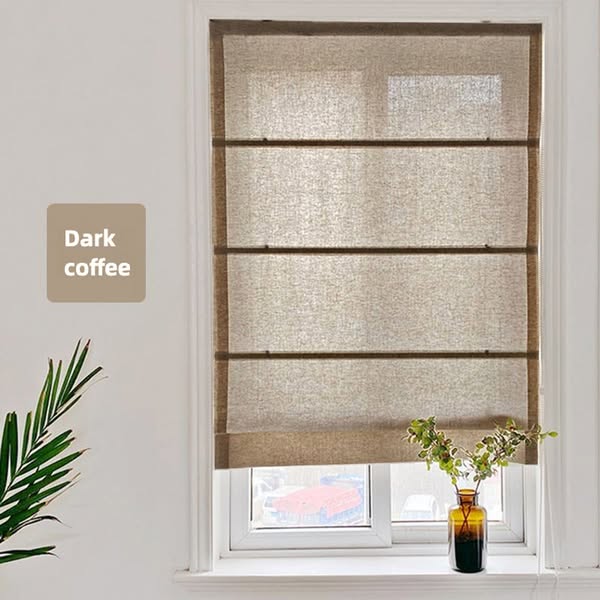 Serenity in Every Fold – Linen Roman Shades for a Calm, Modern Home
