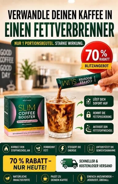 Jetzt 70 % Rabatt auf Slim Coffee Booster sichern.