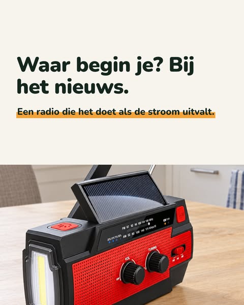 Begin met één ding: een radio zonder stopcontact