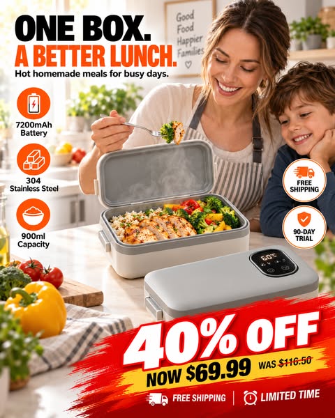 Hot Meals Anywhere, Anytime!