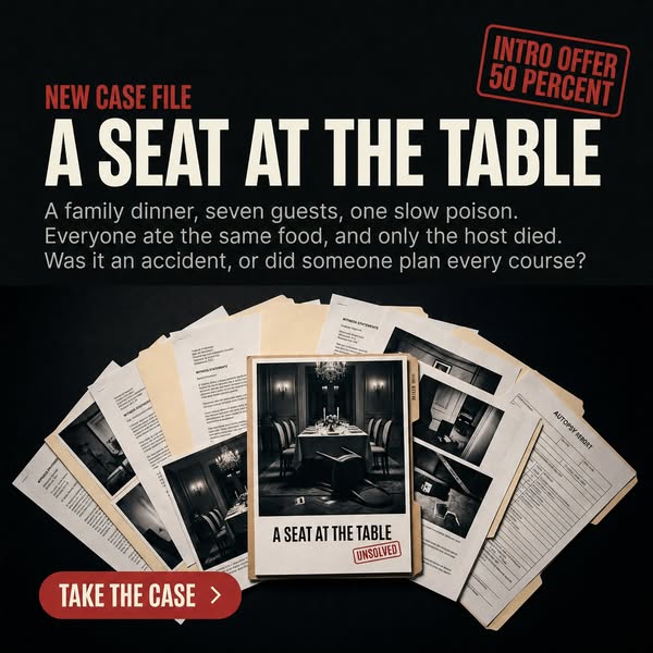 Unsolved Murders. One Evening. Can You Solve Them?