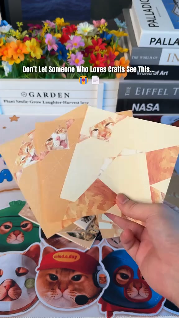 Ein Bogen Papier, eine 3D-Katze – 15 Stück ergeben ein ganze