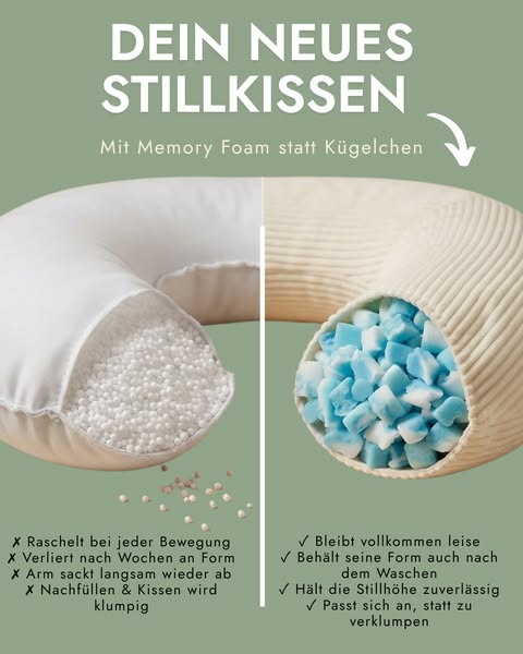 Memory Foam statt Kügelchen - der Unterschied