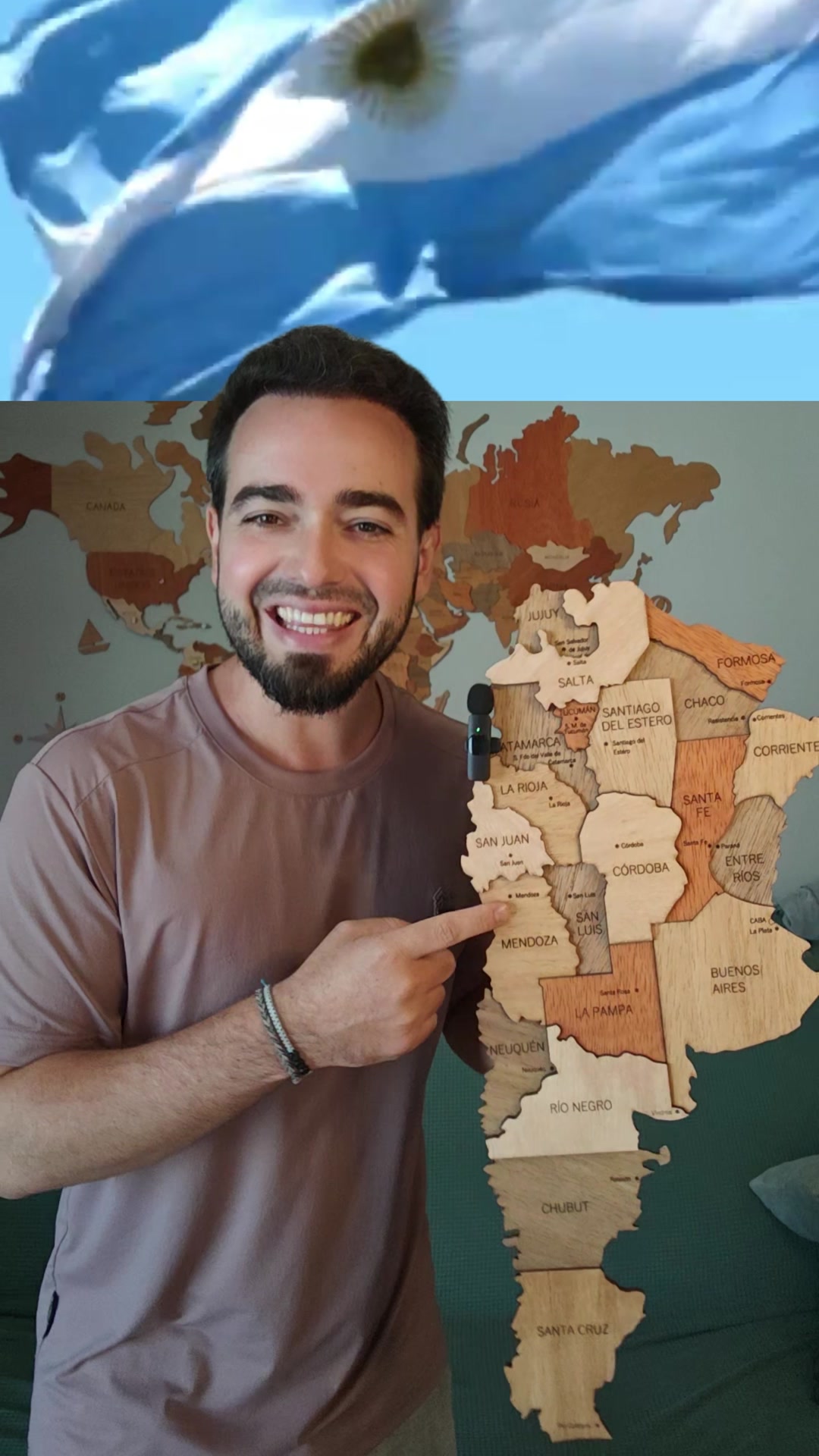Mapa de Madera Argentina