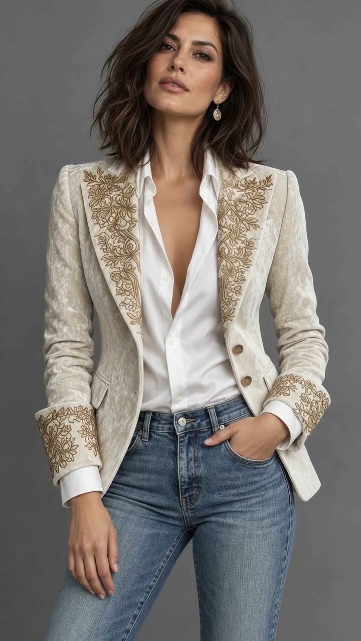 Il blazer che trasforma jeans e camicia