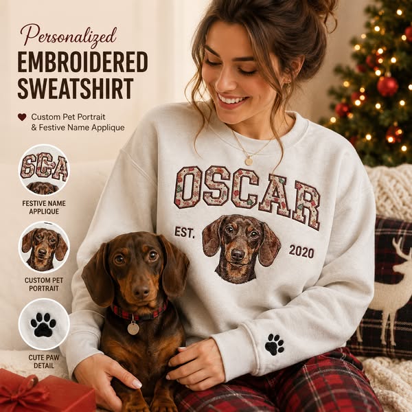 Your pet has their Christmas outfit figured out.