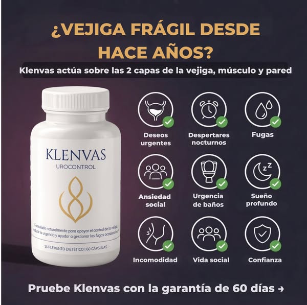 ¿Cansada de noches interrumpidas y de perder el tiempo en el baño? Recupera tus noches con Klenvas
