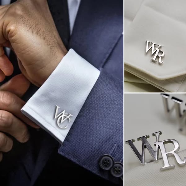 Custom-made Initial Cufflinks