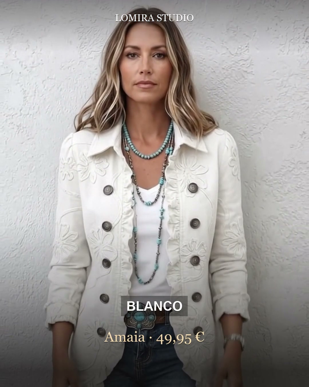 Amaia · Chaqueta con volantes 49,95 €