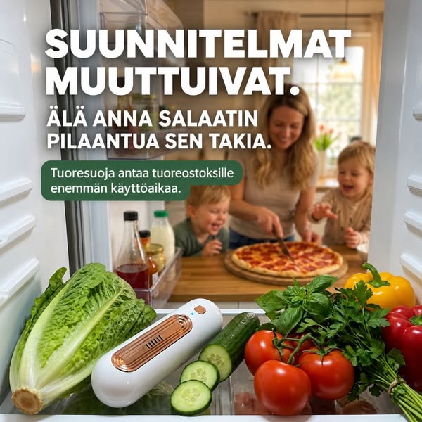 Enemmän käyttöaikaa tuoreostoksille