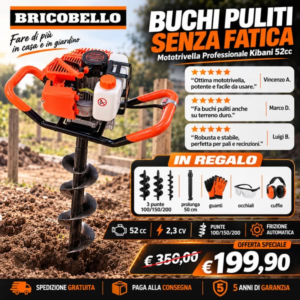 5 anni di garanzia BricoBello