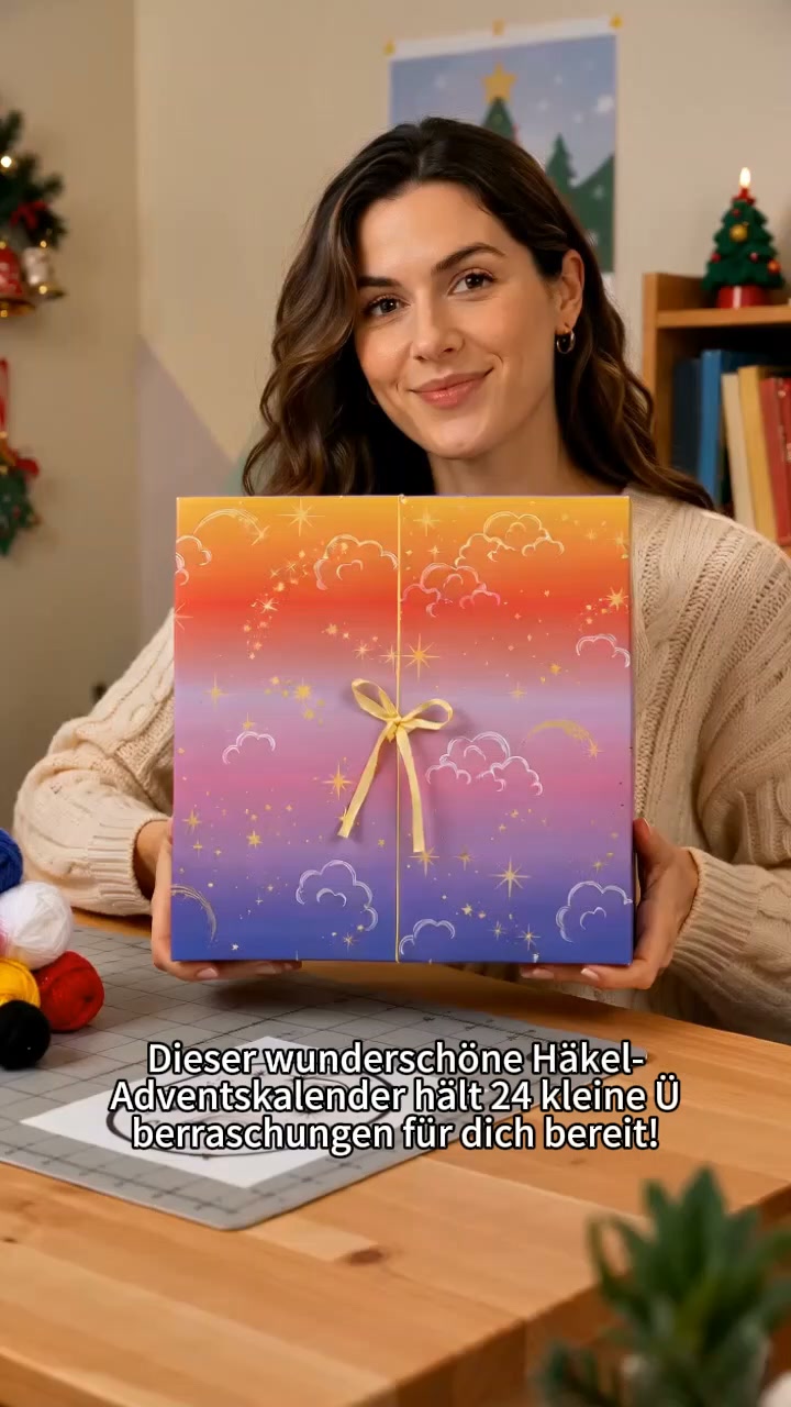 Häkel-Adventskalender 2026 – 25 Tage voller Garn, Häkelzubehör, Anleitungen und kreativer Überraschungen (Genau wie im Video)