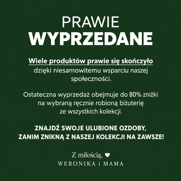 Do −80% + darmowa dostawa. Zamykamy się