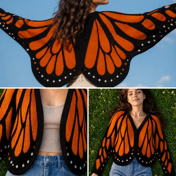 Monarch Butterfly Cardigan