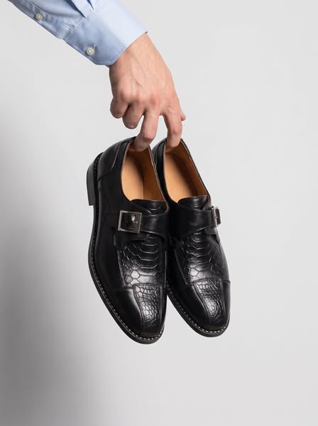Belgravia Leather Monk Loafers