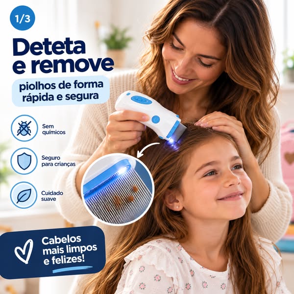 Deteta piolhos em segundos
