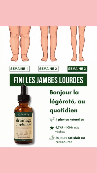 Fini les jambes lourdes, au quotidien