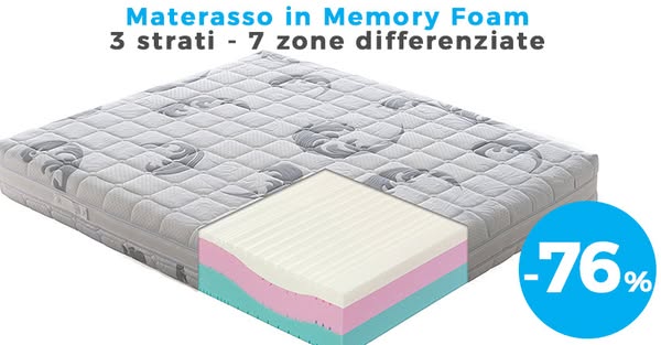 Il materasso in memory foam più venduto!