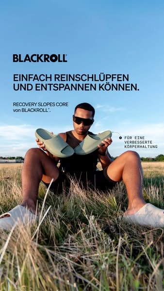 Gute Haltung fängt ganz unten an: Jetzt neu mit den RECOVERY SLOPES CORE von BLACKROLL®