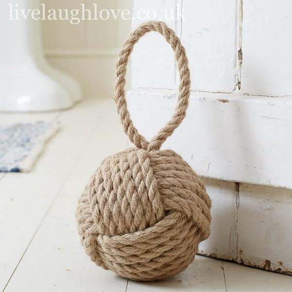 Rope Knot Doorstop - Natural