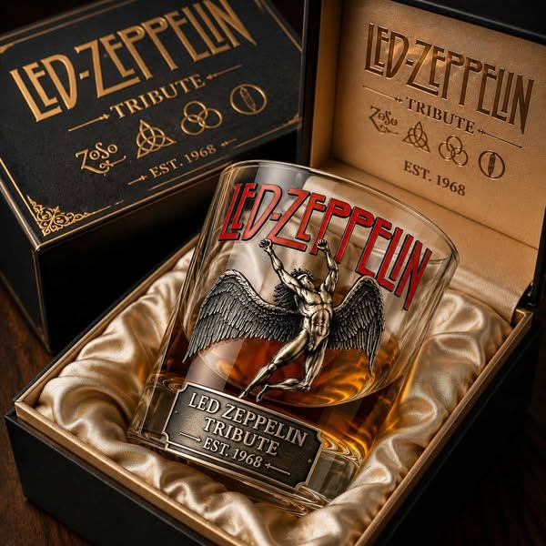 Led Zeppelin Tribute Whiskey Glass - Buy 1