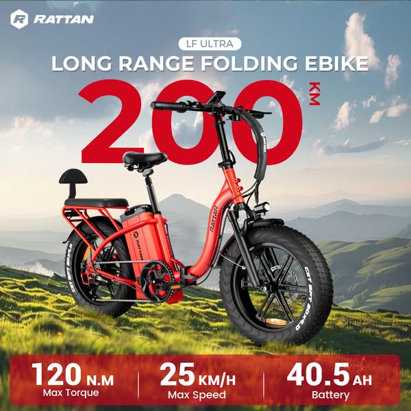 Rattan LF Ultra: 200km Range Ebike