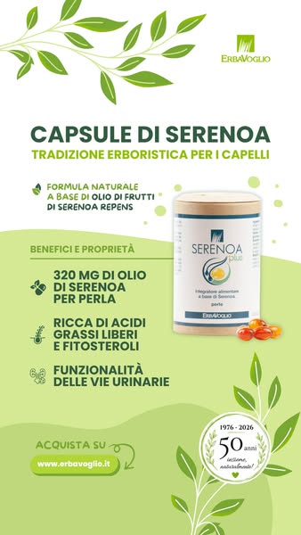 Perle di Serenoa Plus 320 mg - Integratori e Superfoods Erbavoglio