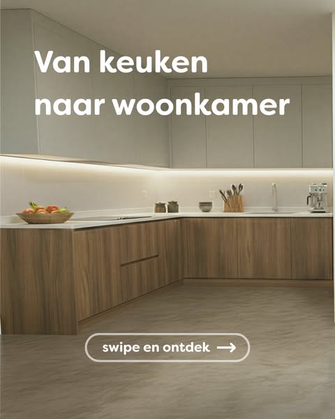 Van keuken naar woonkamer