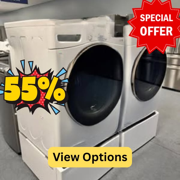 Shop clearance washing machines with free delivery and lower prices