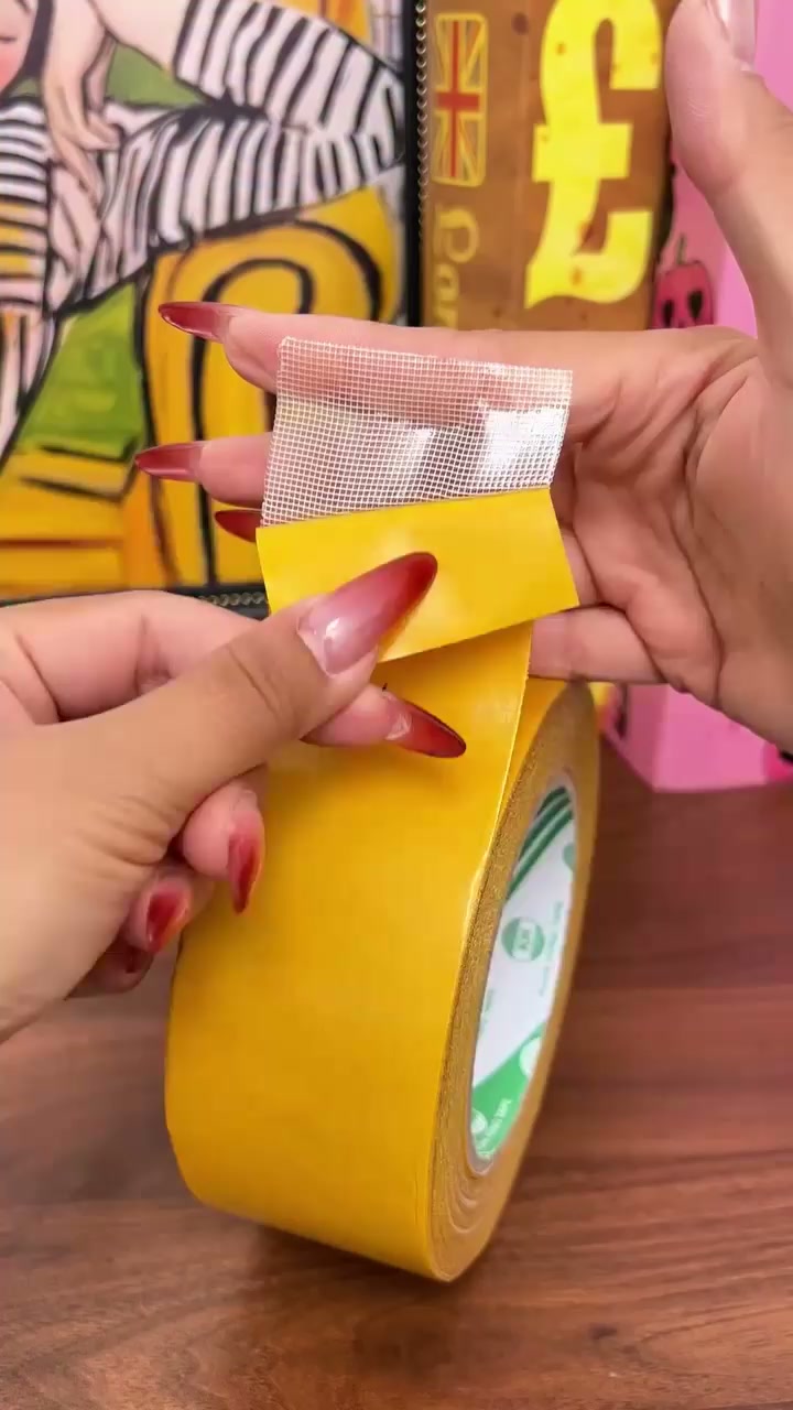 Industrial-Strength Mesh Tape — Sticks, Stays, Peels Clean