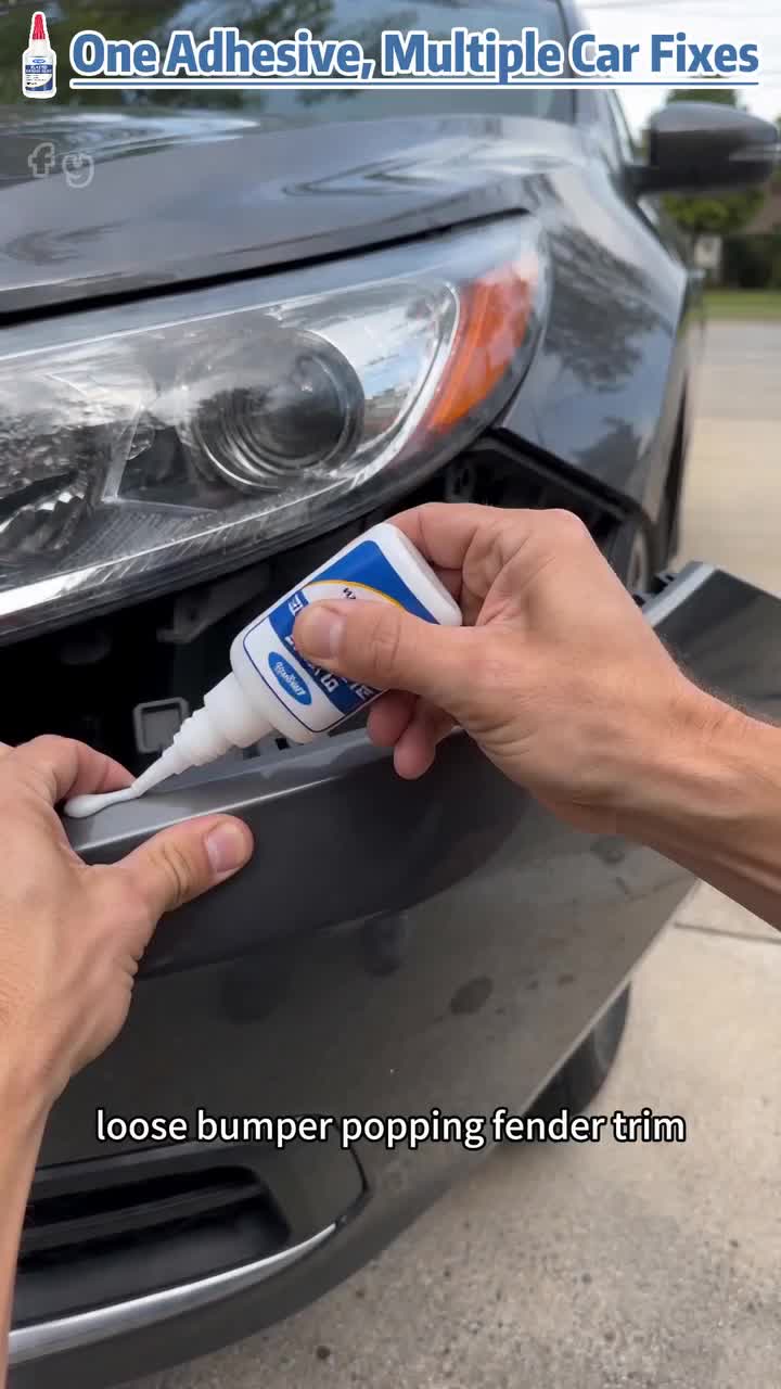Fast-bonding bumper repair adhesive