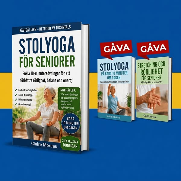 Stolyoga för Nybörjare – 3 Böcker i 1