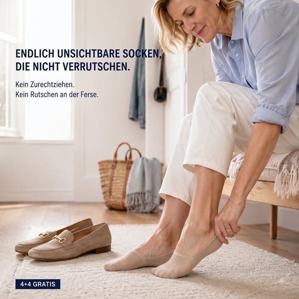 Die Nr. 1 unter den unsichtbaren Socken in Deutschland!