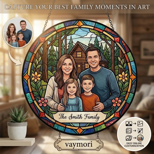 Turn Your Photo Into A Stained Glass Suncatcher!