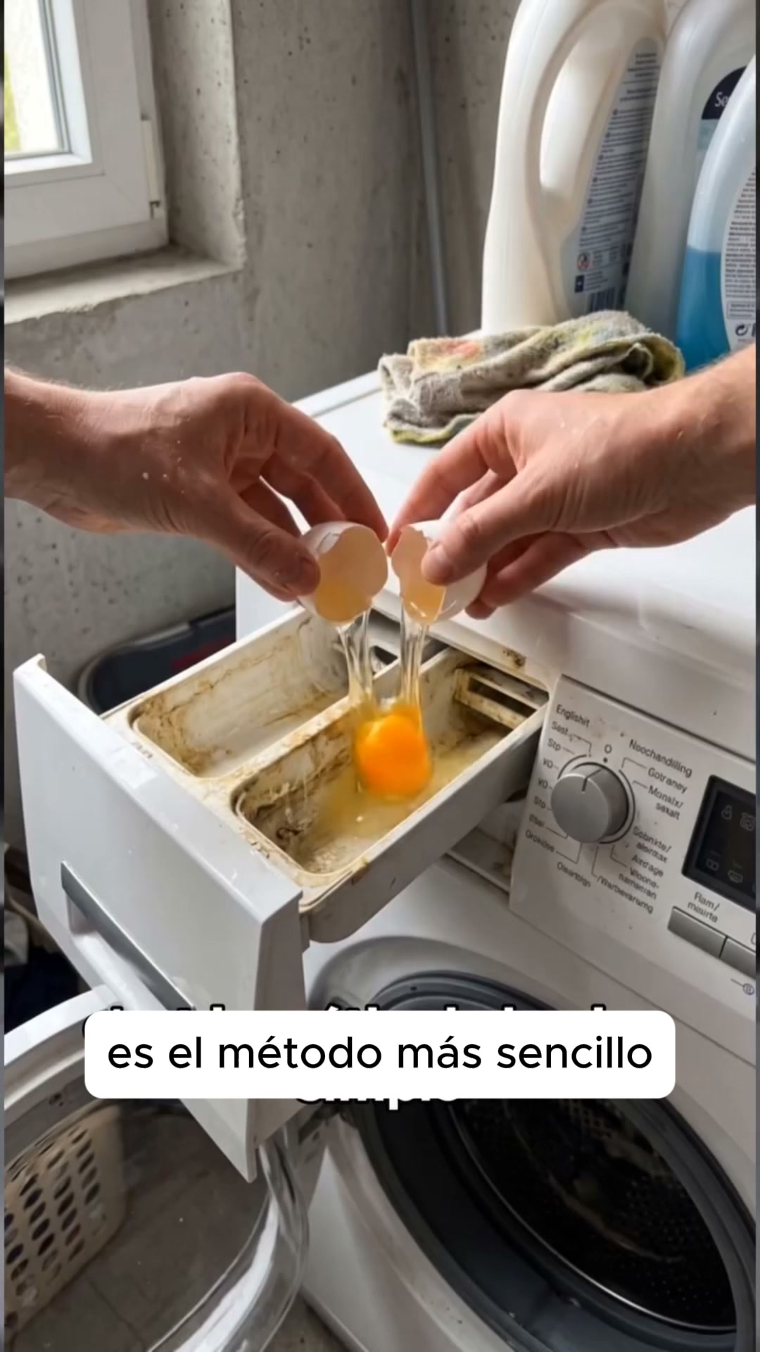 2 cucharadas. 1 ciclo. El olor desaparece.