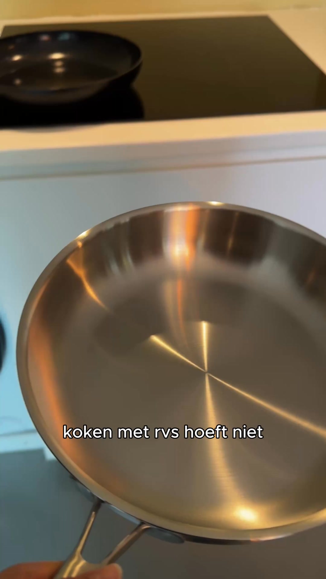 Geen coating. Puur RVS.