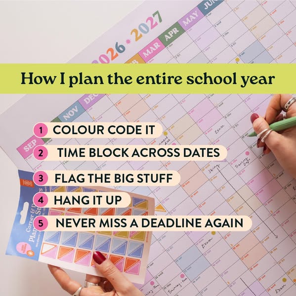 The 2026/27 Academic Year Wall Planner
