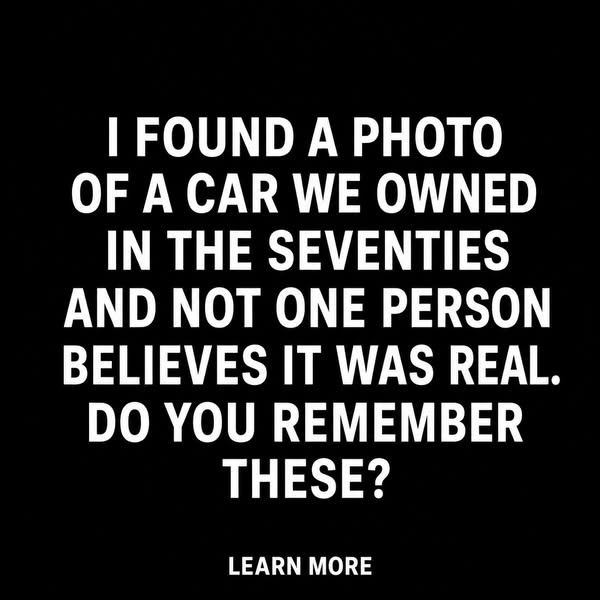 Do You Remember These Classic Cars?