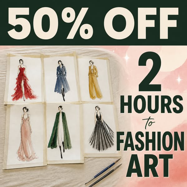 Learn the Classic French Art of Watercolor Fashion Illustration