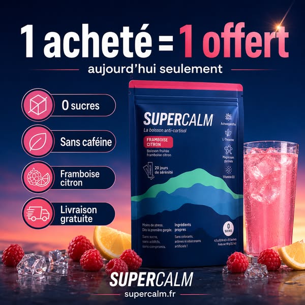 1 acheté = 1 offert. Votre cortisol n'attendait que ça.