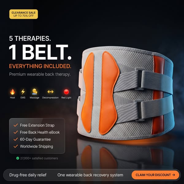 Up to 70% Off Today, BackRelief™ 5-in-1 — Everything Included
